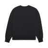 FOX BLUZA WORDMARK OVERSIZED FLEECE CREW BLACK