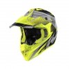 GIVI KASK CROSS 60.1 FRESH ECE SZARY/CZAR/ŻÓŁT MAT