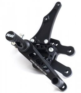 Podnóżki Regulowane RG Racing Suzuki Gsxr600/750 L1, Zestaw Black