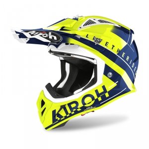 AIROH KASK OFF-ROAD AVIATOR ACE AMAZE BLUE GLOSS