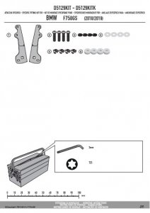 GIVI D5129KIT MOCOWANIE SZYBY D5127