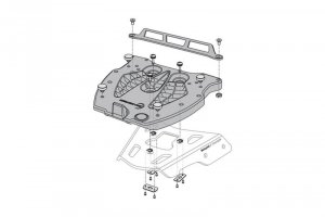 Płyta Montażowa Sw-Motech Sw-Motech Do Alu-Rack Pod Kufer Centralny Givi Monolock Adapter Plate