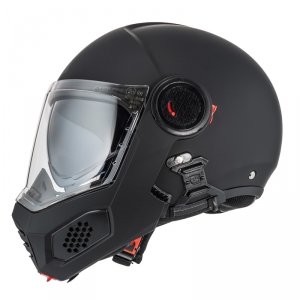 Kask Motocyklowy Nzi Minimod Duo Matt Black