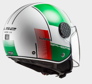 LS2 KASK OTWARTY OF558 PHERE LUX FIRM WHITE GREEN