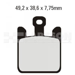 Klocki hamulcowe EBC (4 szt.) FA369/4HH 4101242 Kawasaki ZX-6RR, ZX-10R