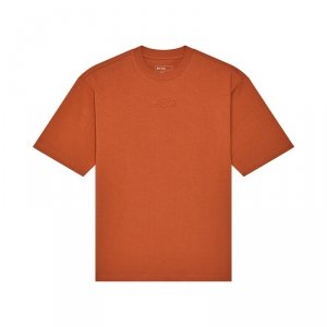 FOX T-SHIRT WORDMARK OVERSIZED CHOCOLATE