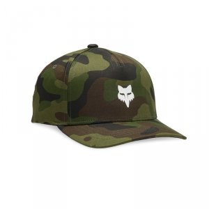 Czapka Z Daszkiem Fox Junior Fox Head Camo 110 Sb Green Camo