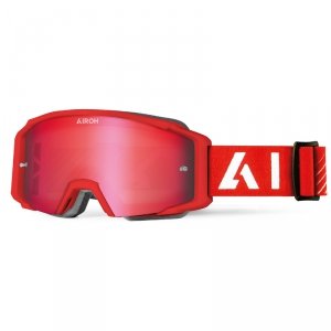 GOGLE AIROH BLAST XR1 RED MATT SZYBA BLUE MIRRORED