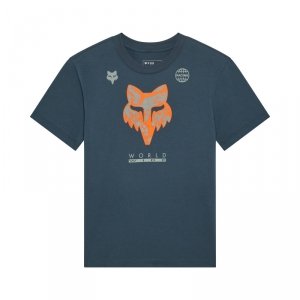 T-Shirt Damski FOX Image Print Deep Cobalt