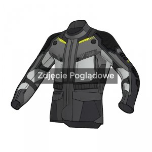 Kurtka motocyklowa tekstylna Rebelhorn Patrol 2 Black Grey Fluo Yellow