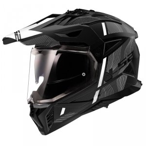 LS2 KASK ADVENTURE MX702 PIONEER II HILL MATT BL/W
