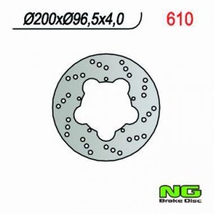 NG610 TARCZA HAMULCOWA SKUTERY GILERA/PGO/PIAGGIO 50 (200x96,5x4)
