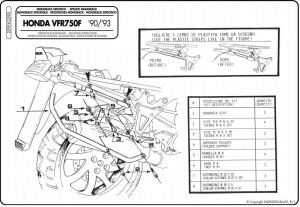 Kappa K2290 Stelaż centralny Honda Vfr 750F