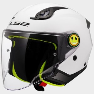 LS2 KASK OTWARTY JUNIOR OF622 FUNNY II SOLID WHITE