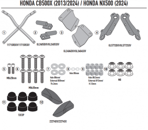KAPPA STELAŻ KUFRA CENTRALNEGO MONOLOCK HONDA CB 5