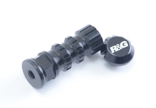 Podnóżek Wyścigowy RG Racing Krótki, Nieruchomy, Perforowany Black