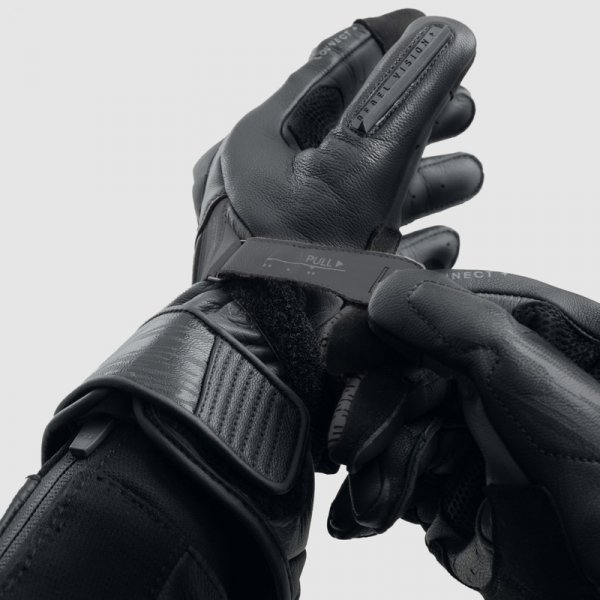 REBELHORN RĘKAWICE MOTOCYKLOWE SKÓRZANE VIPER BLAC
