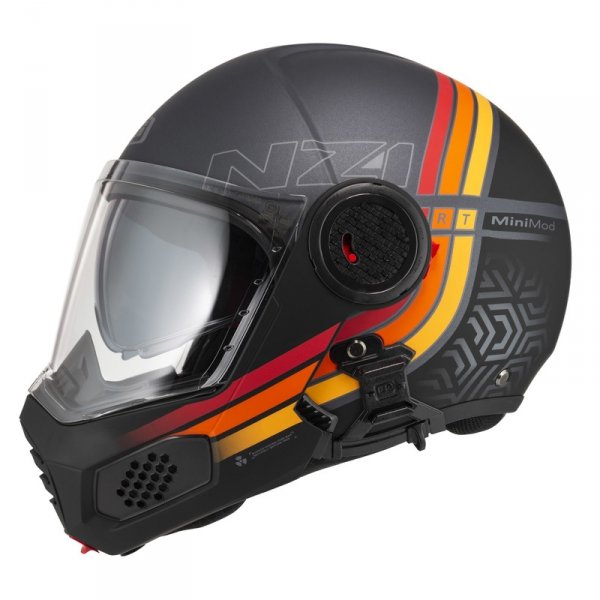 Kask Motocyklowy NZI Minimod Duo Watson Antraciteblack Antracite Matt