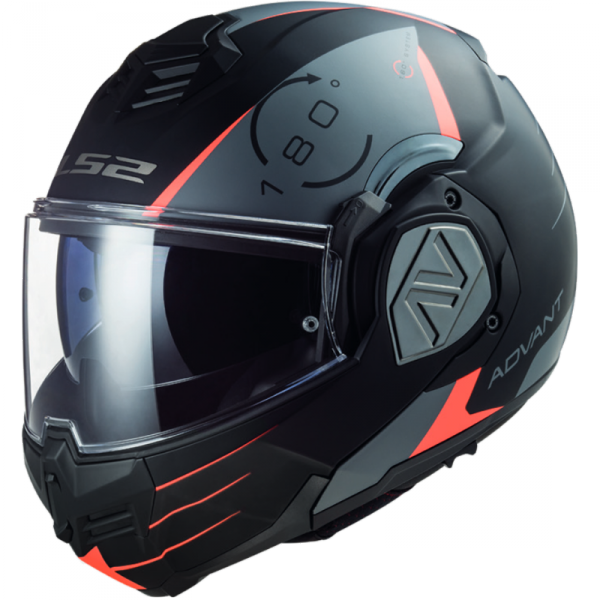 LS2 KASK MODUŁOWY FF906 ADVANT CODEX MATT BLACK TI