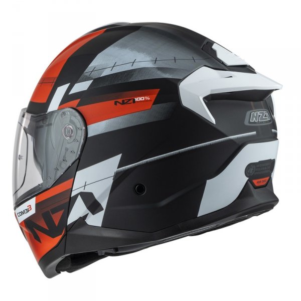 Kask Motocyklowy NZI Combi 3 Duo Metric Black Red Matt