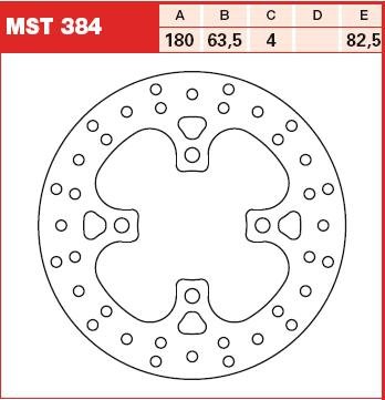 TRW Tarcza hamulcowa TRW MST463EC KTM FREERIDE 350