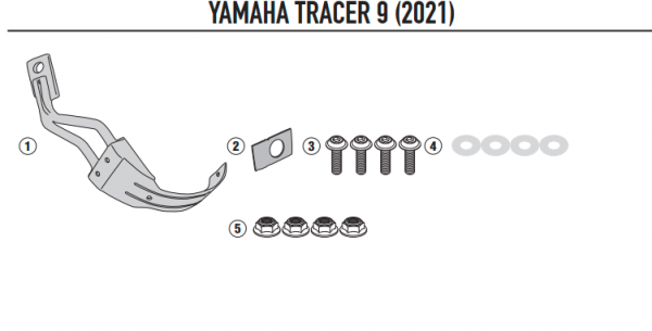 KAPPA MOCOWANIE BŁOTNIKA KRM02 YAMAHA TRACER 9 '21