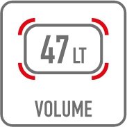 GIVI KUFER CENTRALNY V47 MONOKEY (KARTON 2 X 47LT)