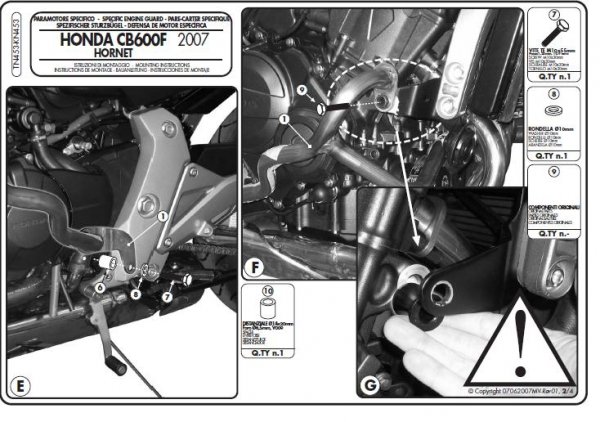 Kappa KN453 Gmole Honda CB600 Hornet