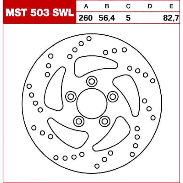 TRW Tarcza hamulcowa MST503SWL Harley Davidson X