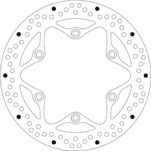 SBS5028 TARCZA HAMULCOWA PRZÓD HONDA CB 500, CBF 5