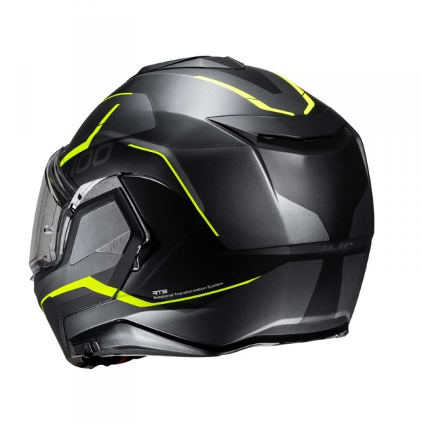 HJC KASK INTEGRACYJNY I100 LORIX BLACK/YELLOW