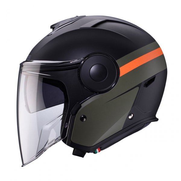 CABERG KASK JET Z BLENDĄ SOHO ZEPHYR CZARN/ZIE/POM
