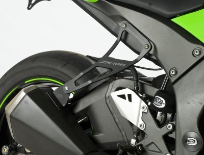 Mocowanie Wydechu + Zaślepka Podnóżka RG Racing Kawasaki Zx10R 11- Black