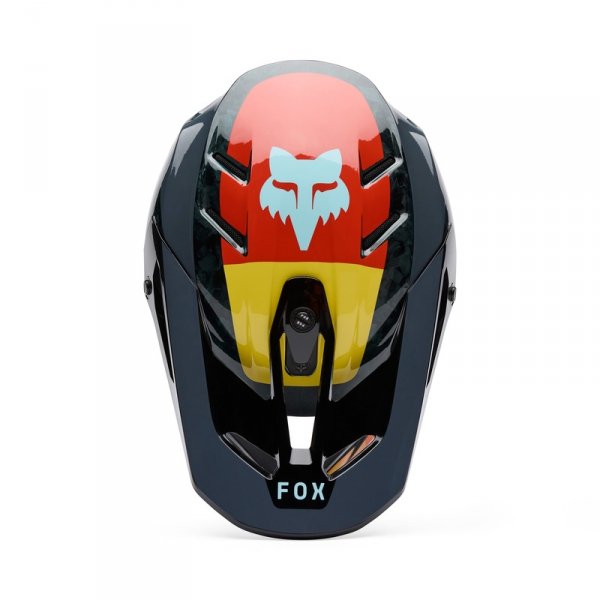 FOX KASK OFF-ROAD V3 RS GRID BLACK/ORANGE