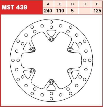 TRW Tarcza hamulcowa TRW MST439 HUSQVARNA KTM ENDU