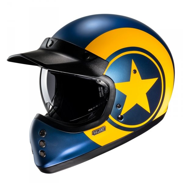 HJC KASK INTEGRACYJNY V60 NYX BLUE/YELLOW