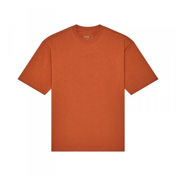 FOX T-SHIRT WORDMARK OVERSIZED CHOCOLATE