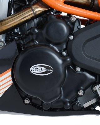 Osłona Silnika RG Racing Ktm 390 Duke Up To 15/Rc 390 Up To 15, Lewa Strona Black