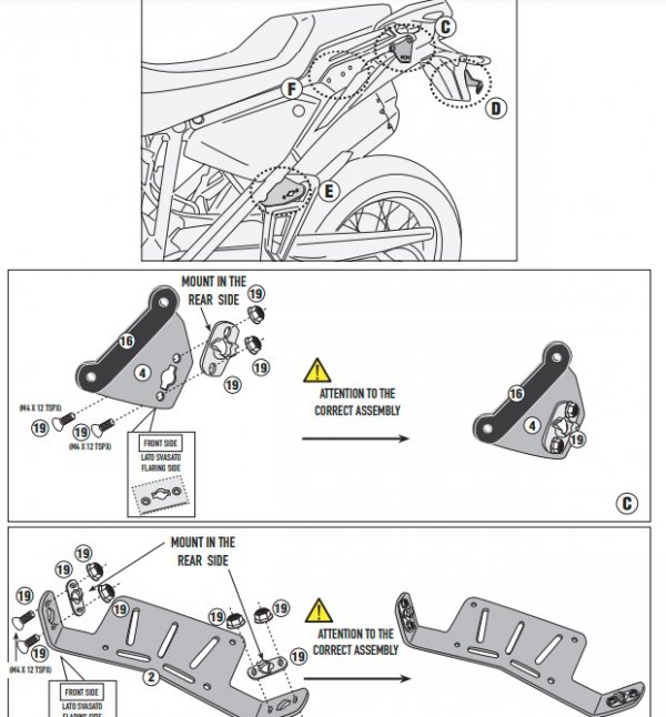 KAPPA STELAŻ KUFRÓW BOCZNYCH MONOKEY CAM SIDE KTM