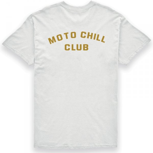 BROGER -SHIRT MOTO CHILL CLUB WHITE