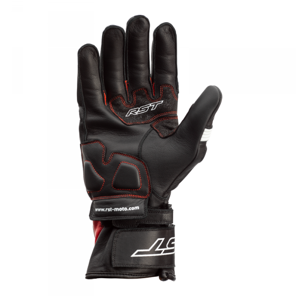 RST RĘKAWICE SKÓRZANE PILOT BLACK/RED/WHITE