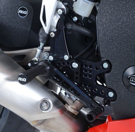 Podnóżki Regulowane RG Racing Honda Cbr1000Rr (08-), Zestaw Black