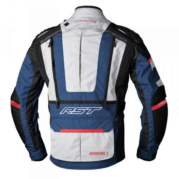 RST KURTKA TEKSTYLNA ADVENTURE-X SILVER/DA BLU/RED