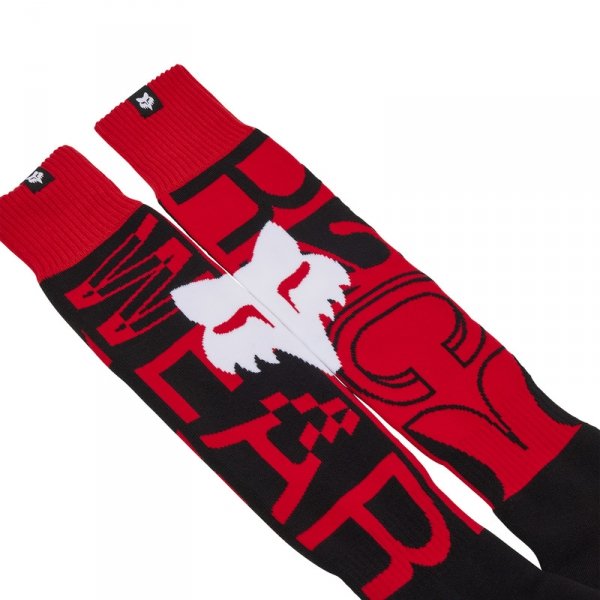 FOX SKARPETY JUNIOR 180 RACE SPEC SOCKFLUORESC RED