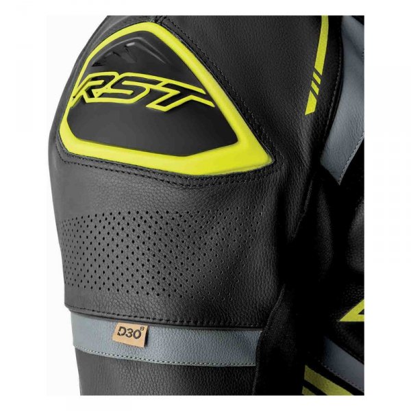 Kombinezon motocyklowy jednoczęściowy RST S1 D3O Black Grey Flo Yellow