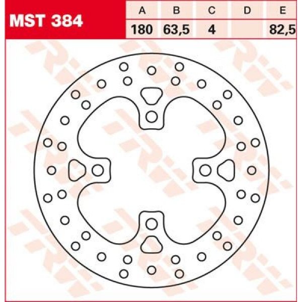 TRW Tarcza hamulcowa TRW MST384, KTM XC 450 ATV XC