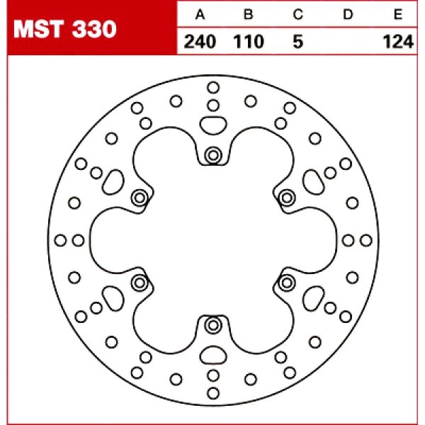 TRW Tarcza hamulcowa MST330 BMW	G 650 XCO APRILIA