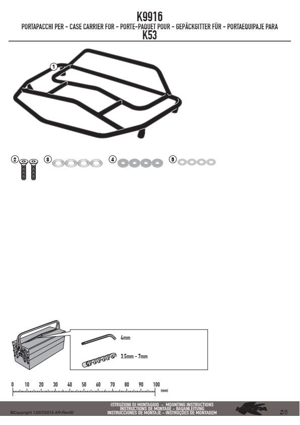KAPPA K9916 BAGAŻNIK NA KUFER K53N