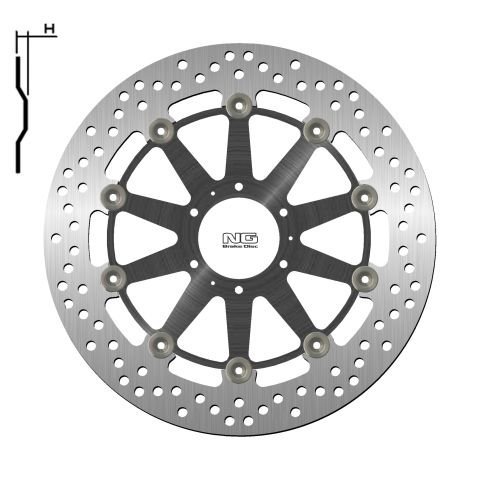 NG1446G TARCZA HAMULCOWA PRZÓD HONDA XL 1000V  99-
