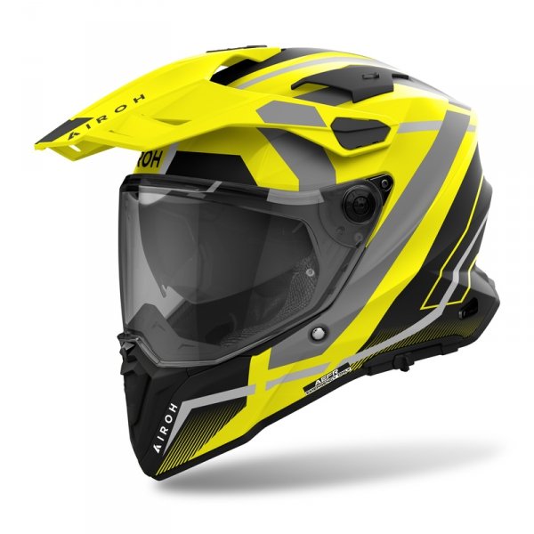 AIROH KASK DUALE COMMANDER 2 MAVICK YELLOW MATT